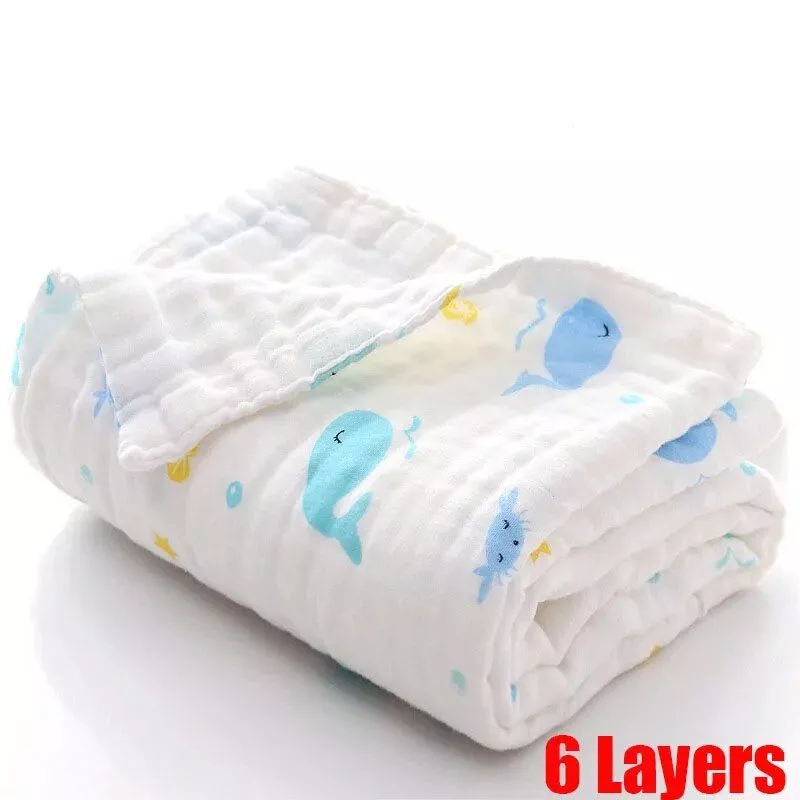 Ultra-Soft Cotton Baby Bath Towel Blanket – Multi-Purpose Infant Bathrobe & Swaddle