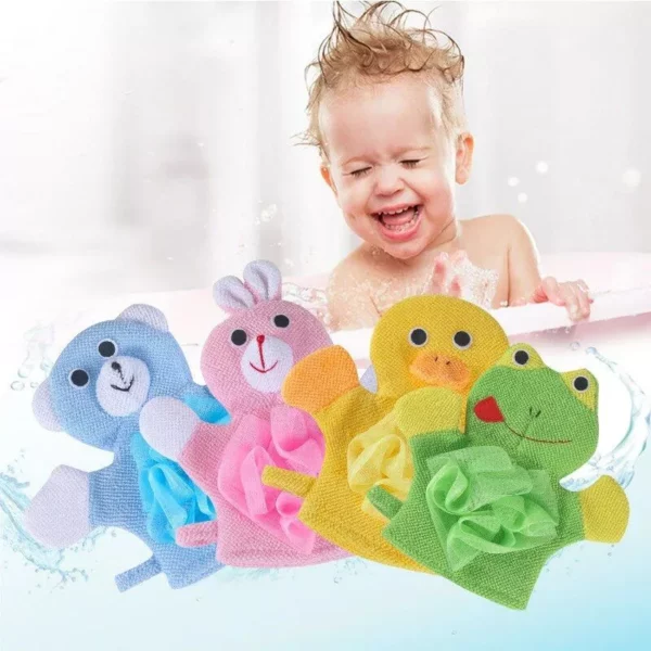 Adorable Animal-Themed Baby Bath Brushes: Soft, Absorbent & Fun