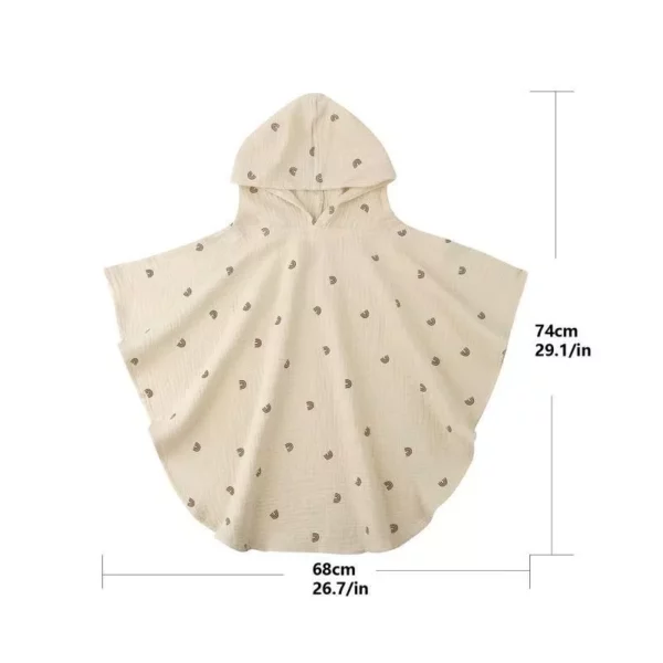 Luxurious Soft Cotton Baby Hooded Towel – Quick Dry, Skin-Friendly Bathrobe for Boys & Girls