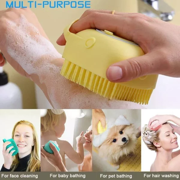 Multi-Purpose Silicone Bath & Body Brush: Gentle Massage and Deep Cleansing Tool