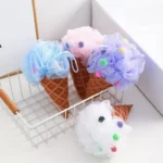 Adorable Cartoon Ice Cream Bath Sponge for Kids - Fun & Gentle Skin Care