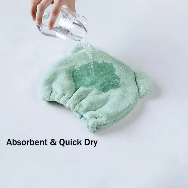 Adorable Animal-Themed Kids Hair Drying Towel Cap – Ultra-Soft Microfiber Quick Dry Turban