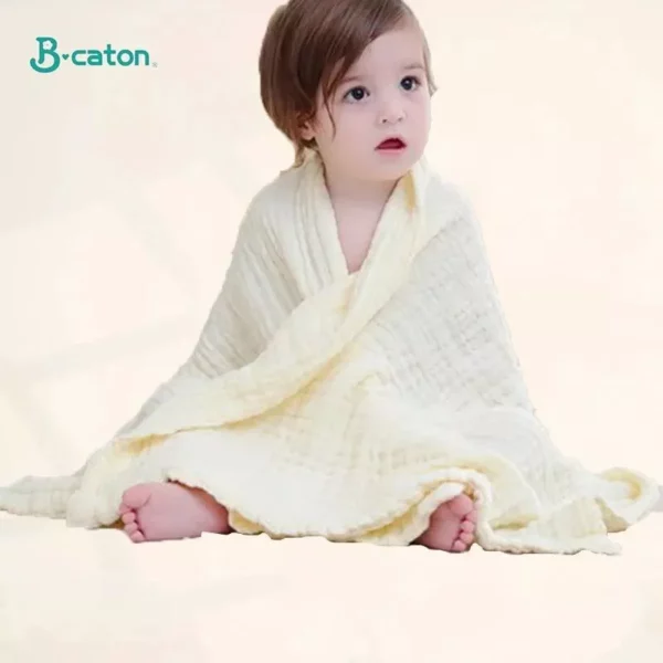 100% Cotton Baby Bath Towel: Ultra-Absorbent Blanket