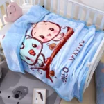 Soft Cartoon Raschel Blanket for Kids - Thick Warm Winter Throw Cover (105*135cm)