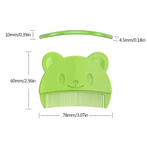 Gentle Bear-Shaped Newborn Hair & Scalp Comb