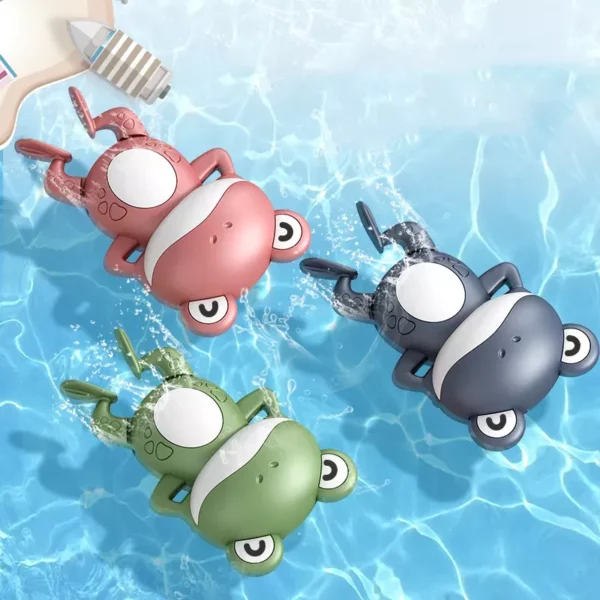 Clockwork Swimming Frog Bath Toy for Kids