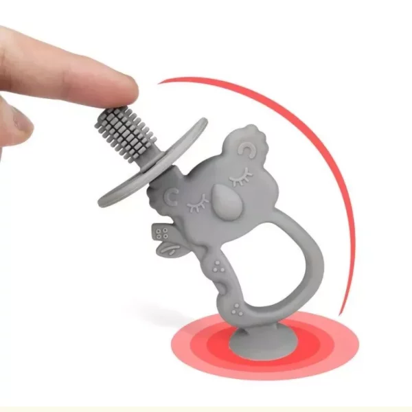 Koala-Themed Silicone Baby Training Toothbrush & Teether