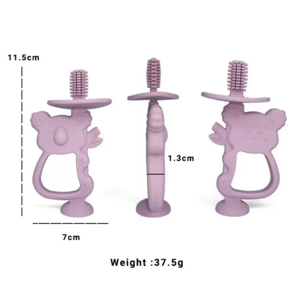 Koala-Themed Silicone Baby Training Toothbrush & Teether