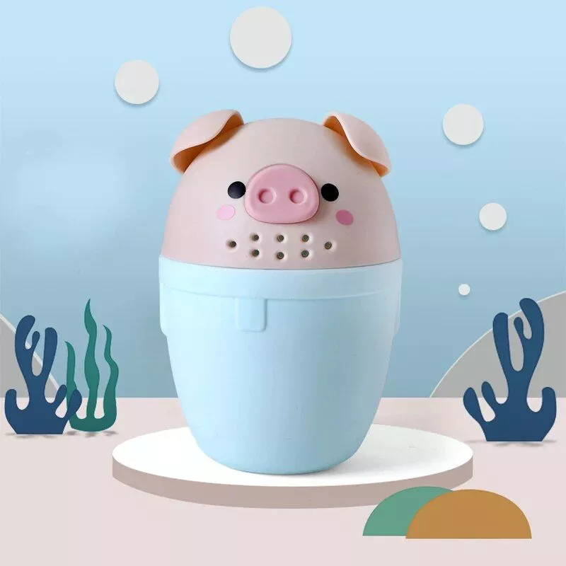 Cartoon Pig Kids Bath & Shampoo Rinse Cup