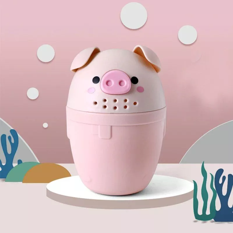 Cartoon Pig Kids Bath & Shampoo Rinse Cup