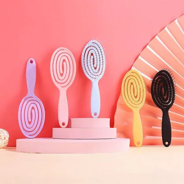 Anti-Tangle Oval Hair Brush for Kids