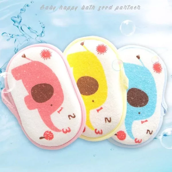 Elephant Cartoon Soft Bath Sponge for Babies and Kids