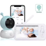 5" HD Wireless Baby Monitor with Camera, Night Vision, Lullabies