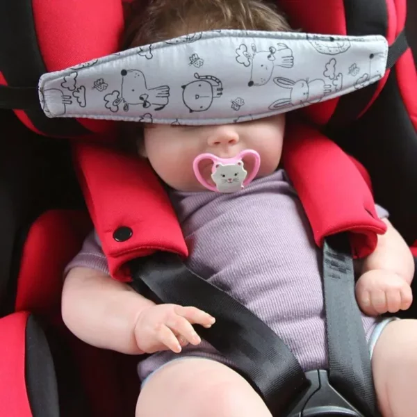 Adjustable Baby Car Seat Head Support Band – Safety Headrest for Toddlers & Kids