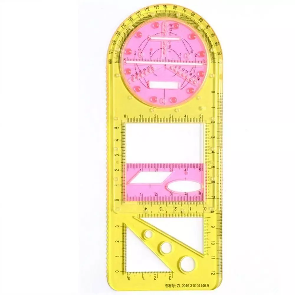 Geometric & Architectural Design Ruler for School and Office