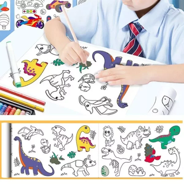 Children’s DIY Drawing & Coloring Scroll Paper