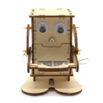 Wooden Robot Coin Bank - DIY STEM Learning Kit for Kids and Students