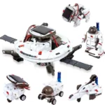 Solar Space Fleet Robot Kit: 4-in-1 Educational STEM Toy for Space Exploration