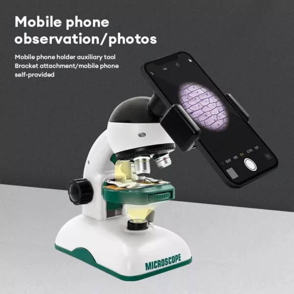 Kid’s HD Optical Microscope Toy Kit – STEM Educational Scientific Explorer Set