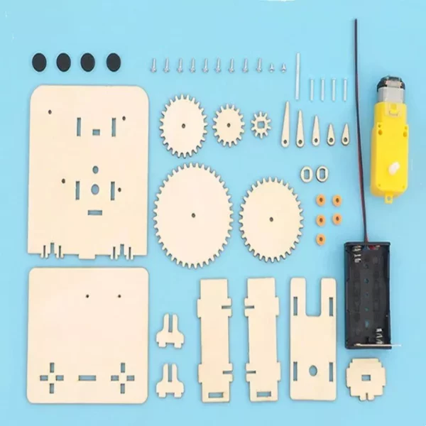 Electric Gear Drive Model - DIY Wooden Puzzle for STEM Learning & Creative Play - Image 5