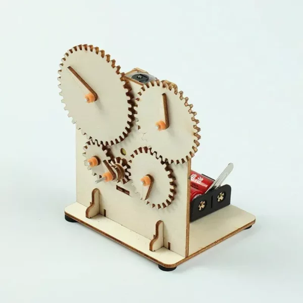 Electric Gear Drive Model – DIY Wooden Puzzle for STEM Learning & Creative Play