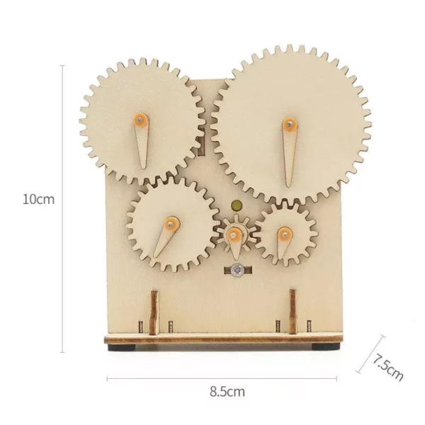 Electric Gear Drive Model - DIY Wooden Puzzle for STEM Learning & Creative Play - Image 3