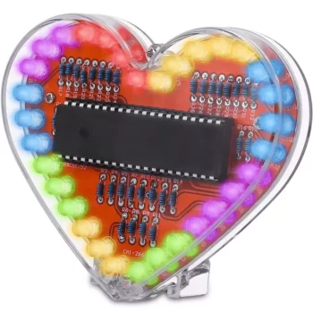 Heart-Shaped RGB LED Light Kit – DIY Soldering Project for STEM Education