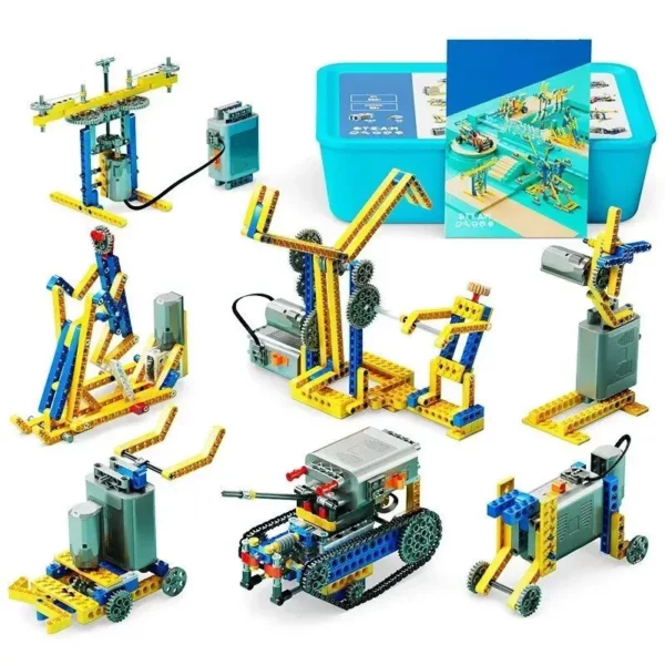 Interactive Motorized Building Blocks Set – 606PCS, STEM Programming Toy, Compatible with Lego