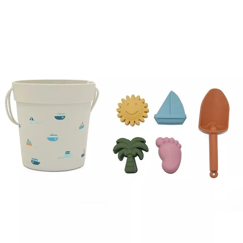 Soft Silicone Beach and Bath Toy Set with Adorable Models