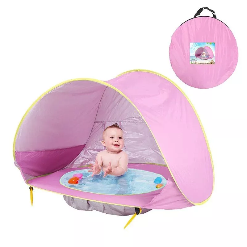Baby Beach Pop Up Tent with UV Protection, Pool, and Sun Shelter