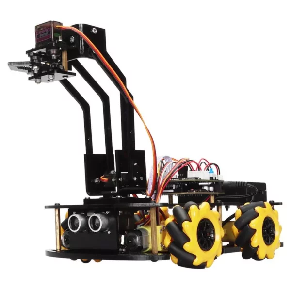 Programmable 4WD Robot Arm Car Kit – STEM Learning & Obstacle Avoidance