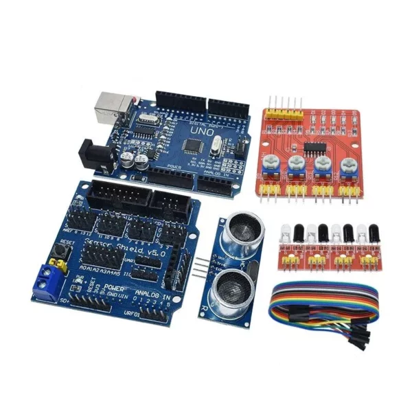 Arduino UNO R3 4WD Robot Car Kit – RC Remote Control, L98N, Educational STEM Learning DIY Set