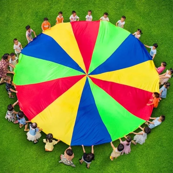 Rainbow Parachute Team Game Mat: Fun Outdoor Activity for Kids