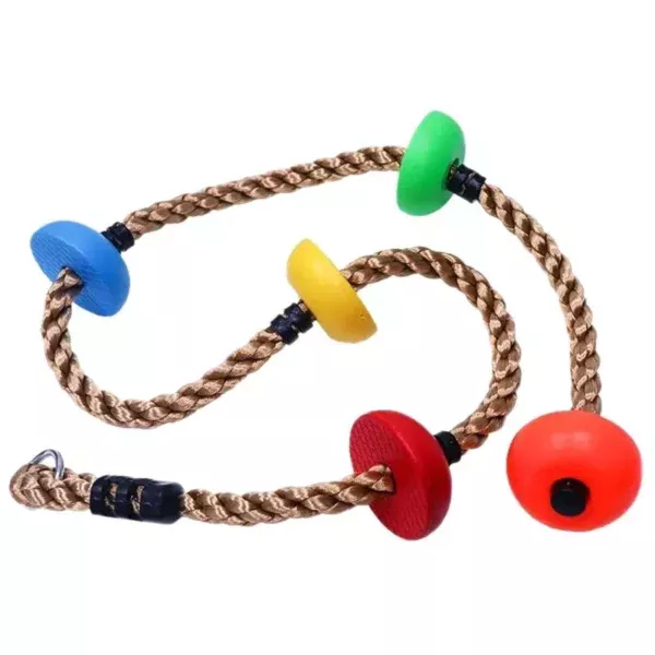 Colorful Kids' Climbing Rope Swing Disc - Image 3