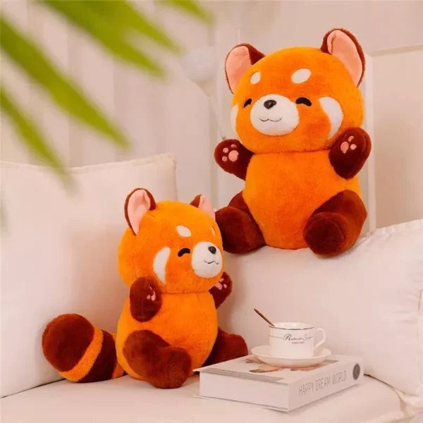 Red Panda Plushie Doll - Soft Fluffy Stuffed Animal Hug Pillow - Image 3