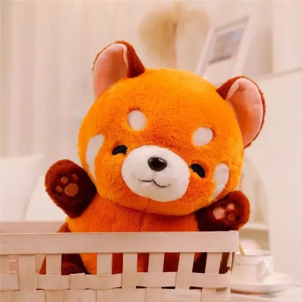 Red Panda Plushie Doll – Soft Fluffy Stuffed Animal Hug Pillow