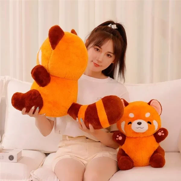 Red Panda Plushie Doll - Soft Fluffy Stuffed Animal Hug Pillow - Image 6