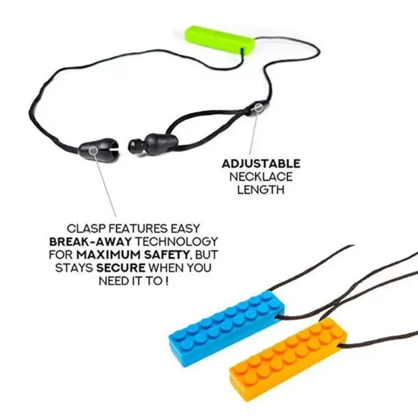 Sensory Chew Necklace: Silicone Teether Toy for Kids & Adults