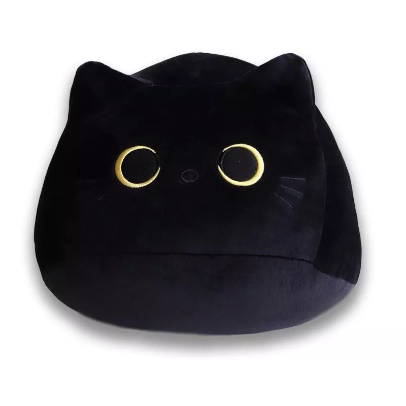 Kawaii Plush Black Cat Toy for All Ages
