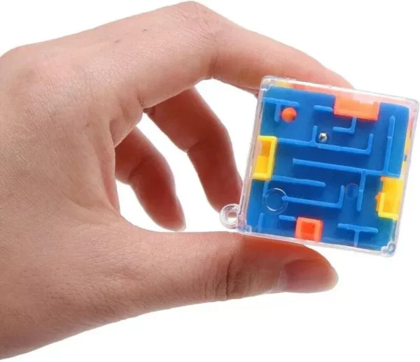 3D Transparent Maze Puzzle Cube: Stress Relief & Brain Booster