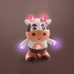 Lively Musical Dancing Cow Toy with Colorful Lights and Movements for Kids