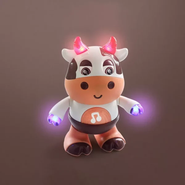 Lively Musical Dancing Cow Toy with Colorful Lights and Movements for Kids