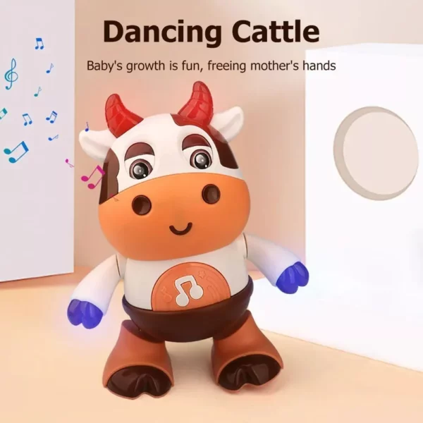 Lively Musical Dancing Cow Toy with Colorful Lights and Movements for Kids