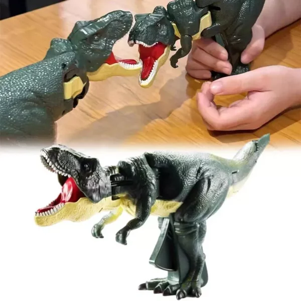 Telescopic Spring Dinosaur – Hand-Operated Decompression Swing Toy for Kids