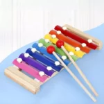 Kids Wooden Xylophone: Rainbow/Macaroon Musical Puzzle Toy for Early Education