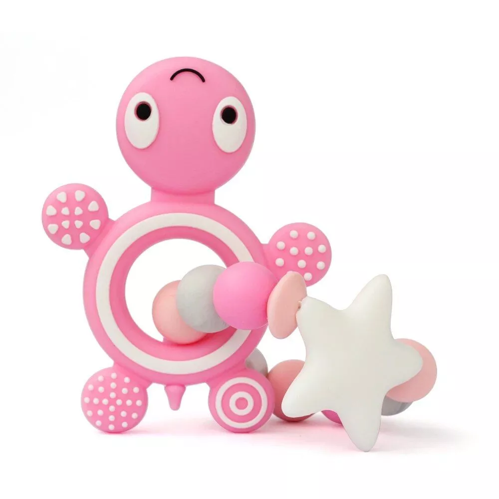 Cute Cartoon Silicone Teether Bracelet for Babies