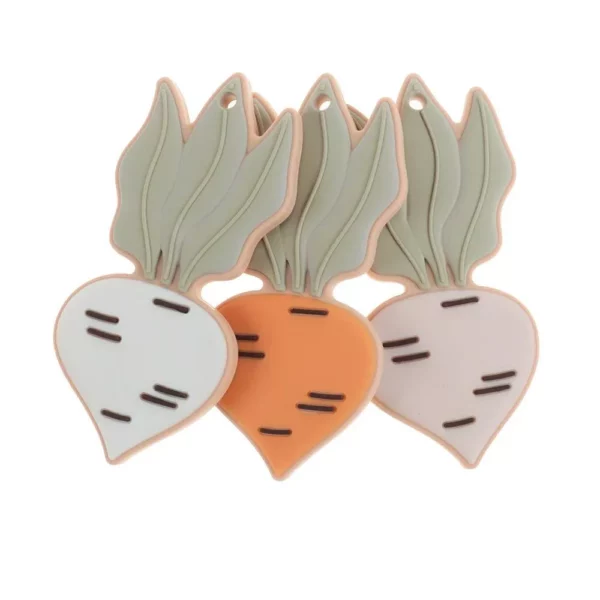 Silicone Carrot & Rabbit Baby Teether