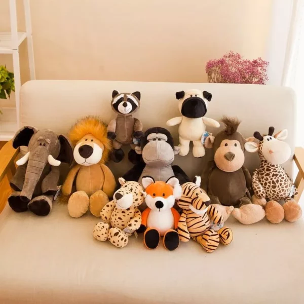 Adorable Jungle Animal Plush Toys – Soft and Cuddly Friends for Kids