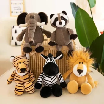 Adorable Jungle Animal Plush Toys – Soft and Cuddly Friends for Kids