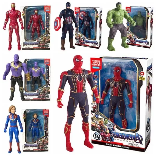 17cm Animated Superhero Action Figure – Luminous, Articulated, Collectible